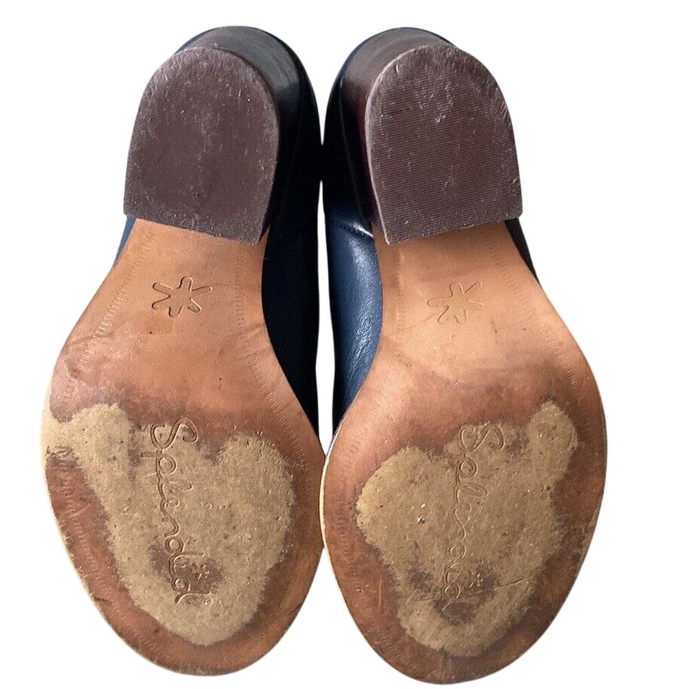 Anthropologie Splendid Magnolia Chelsea Ankle Boots $178 Blue With Brown Heel 6 - Picture 4 of 7